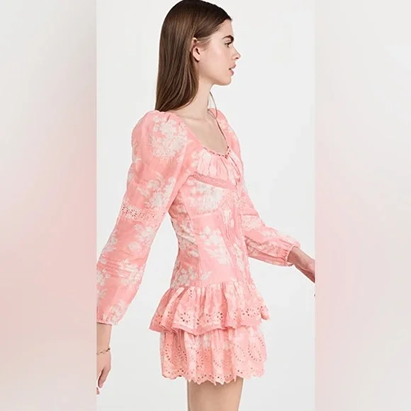 LoveShackFancy Dresses Loveshackfancy Tayton Dress Coral